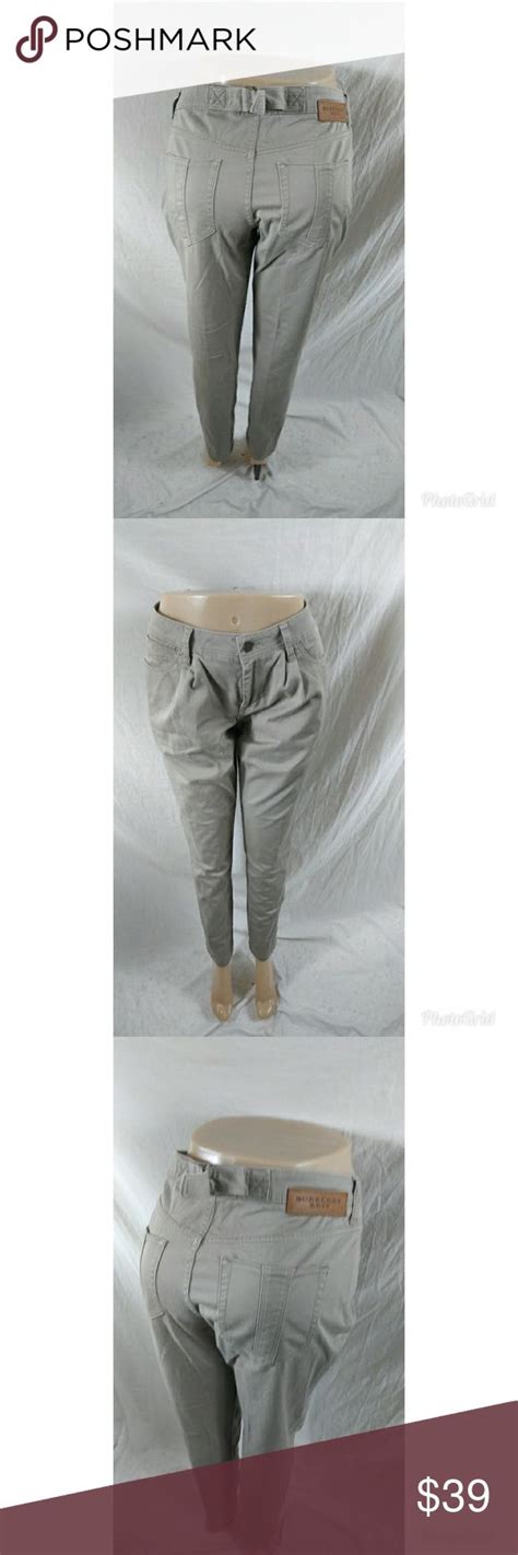 burberry brit khaki pants|burberry women's pants.